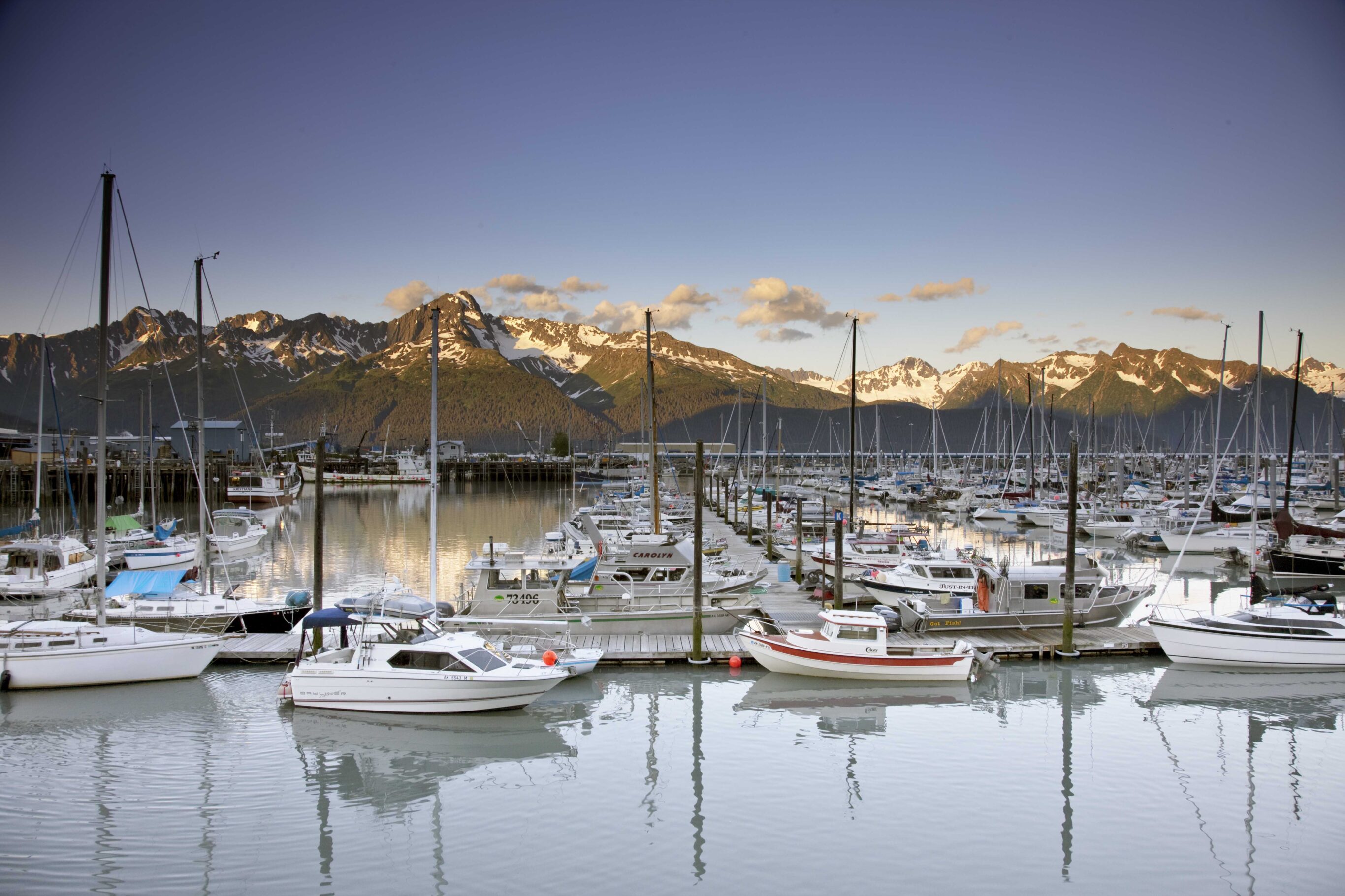 Boat marina in Seward, Alaska