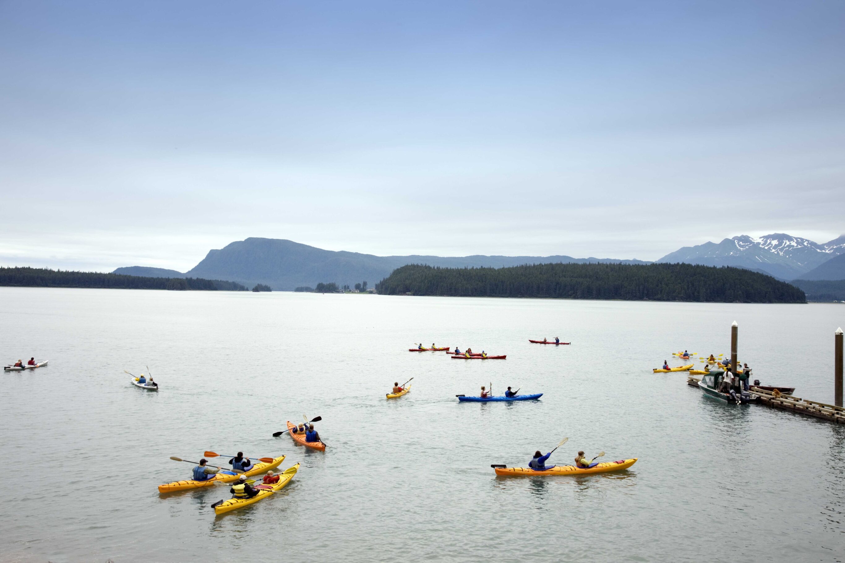 Kayakers in Juneau, Alaska