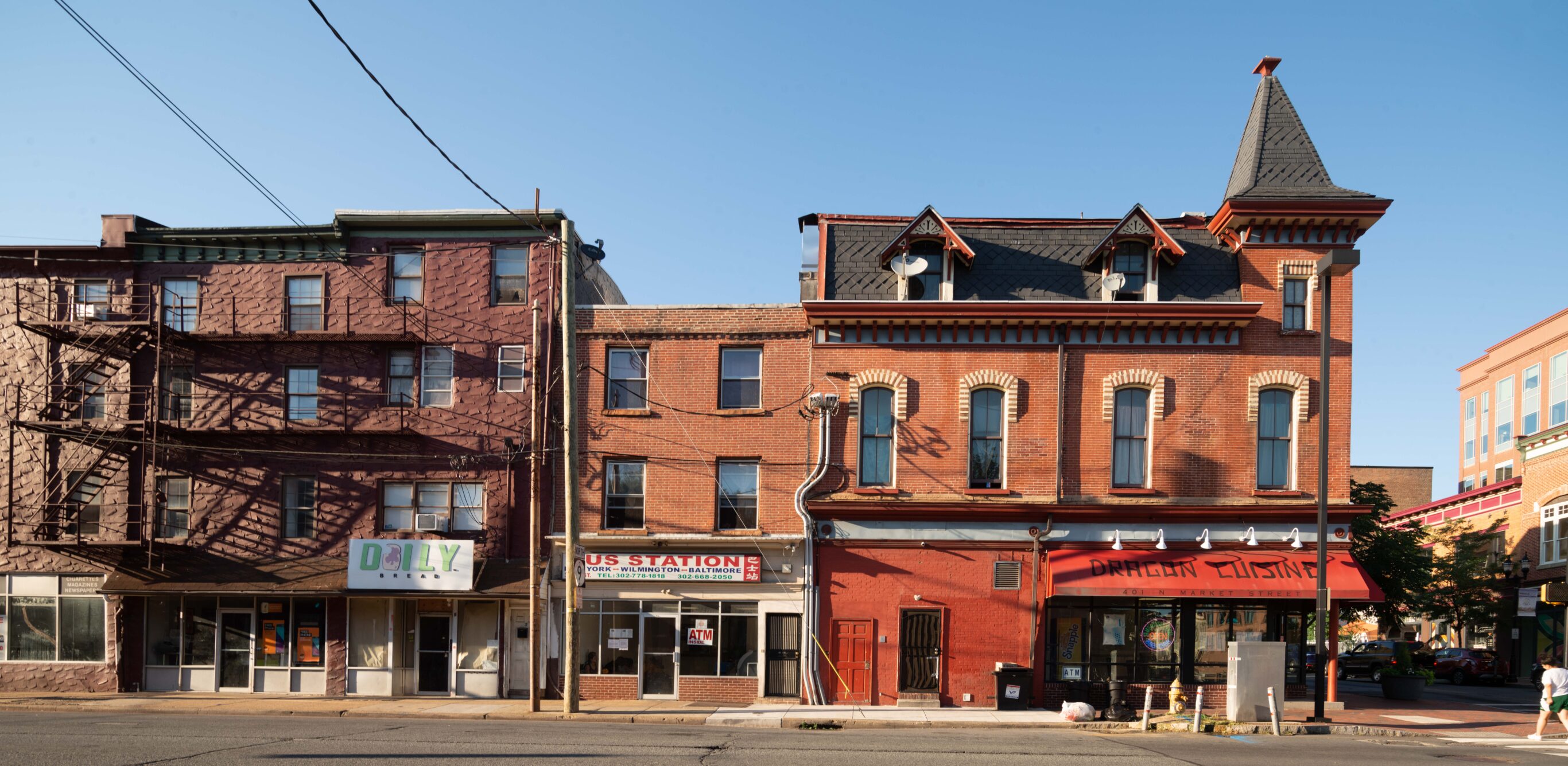 N. Market Street and W. 4th Street in downtown Wilmington, Delaware